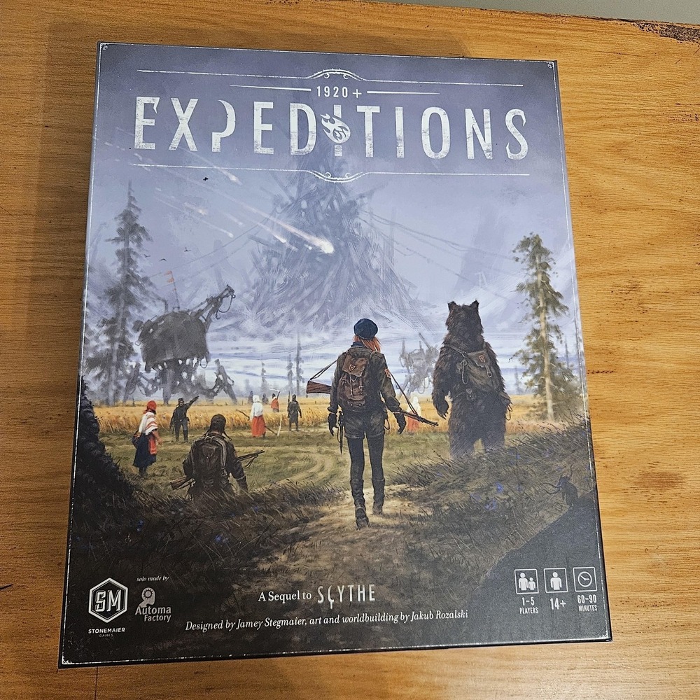 Expeditions Board Game Stonemaier Sequel Scythe 1-5 Players Sleeved READ